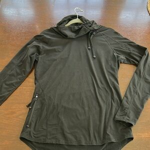 Athleta hoodie jacket ruched neck